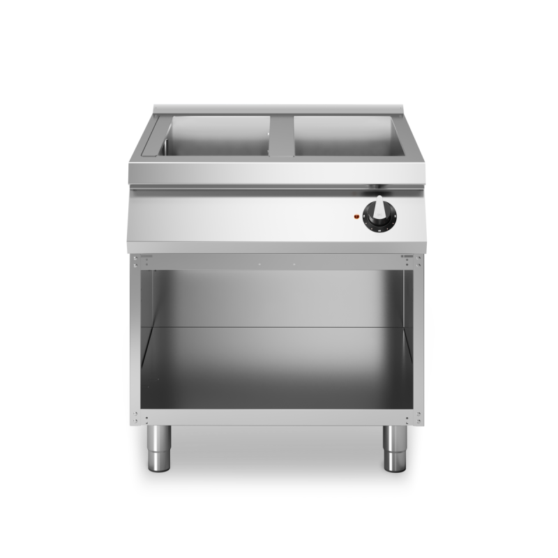 Bain-marie électrique ROC 700 sur placard ouvert 39L