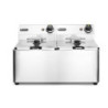 Fritteuse Kitchen Line 2x8L mit Edelstahlbehälter von hendi