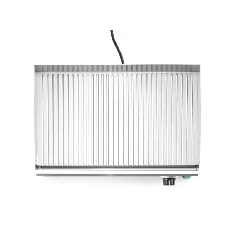 Grillplatte gerillt 518x330 mm durable steel | hendi