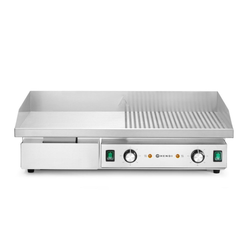 Grill Half Smooth Half Ribbed 720mm HENDI 154991