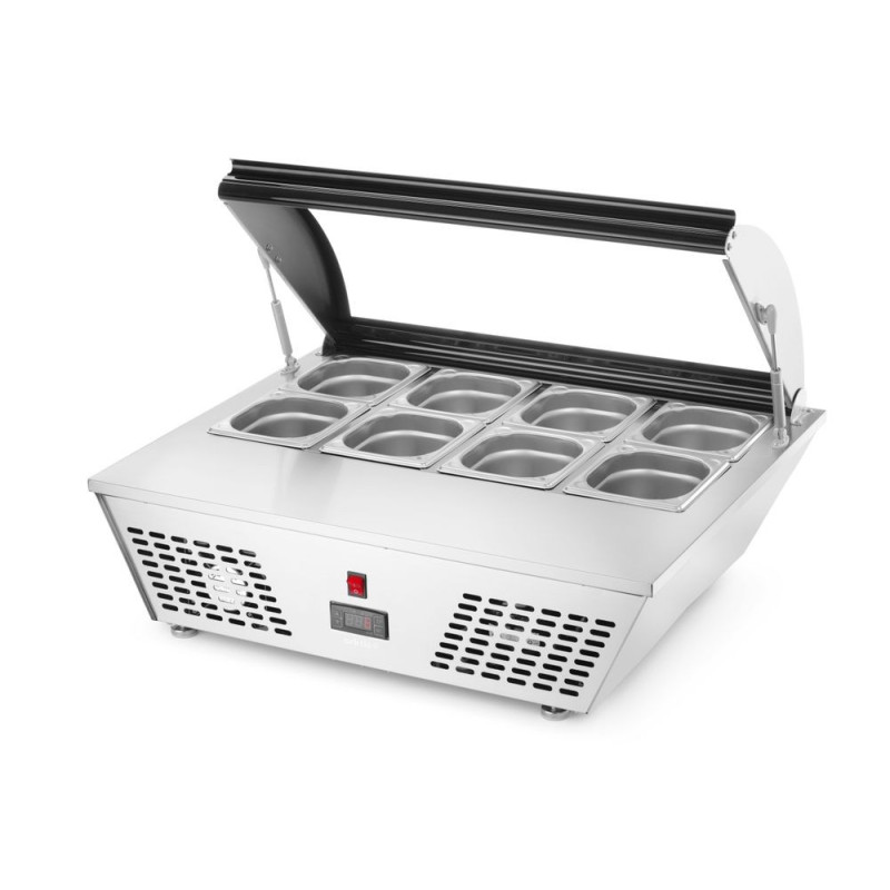 Vitrine de table à salade inox 775x615 mm Arktic | Restohotelstore