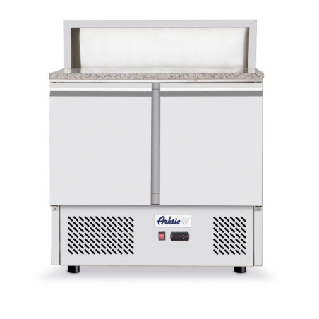 Pizzatisch, zweitürig 300 L 900x1110mm Arktic