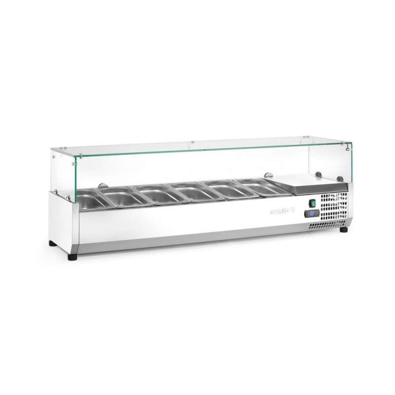 Aufsatz-Kühlvitrine Gastronorm 1/3 Cooling Display Arktic
