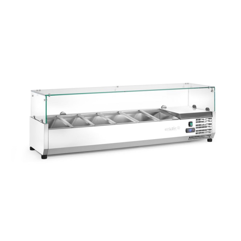Aufsatz-Kühlvitrine Gastronorm 1/3 Cooling Display Arktic