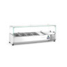 Aufsatz-Kühlvitrine Gastronorm 1/3 Cooling Display Arktic