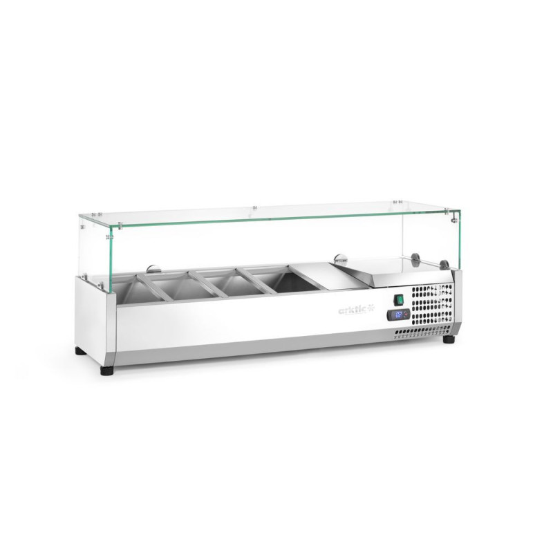 Aufsatz-Kühlvitrine Gastronorm 1/3 Cooling Display Arktic