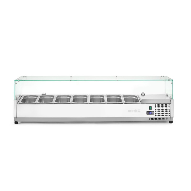 Aufsatz-Kühlvitrine Gastronorm 1/3 1607mm Arktic