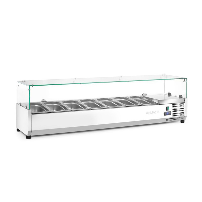 Aufsatz-Kühlvitrine Gastronorm 1/3 1607mm Arktic