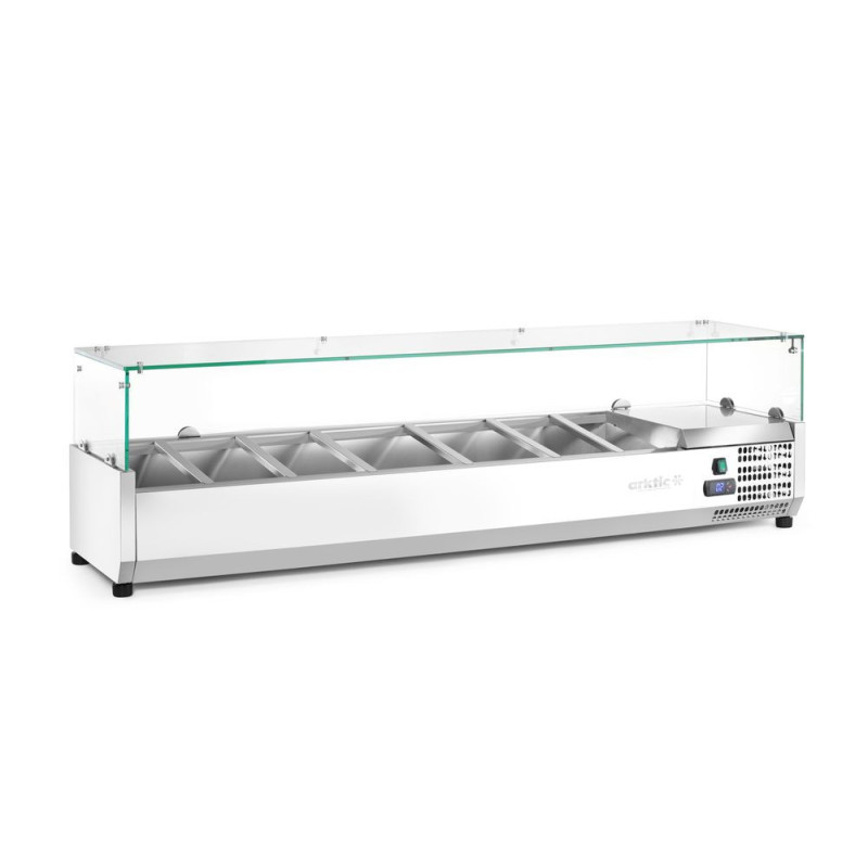 Aufsatz-Kühlvitrine Gastronorm 1/3 1607mm Arktic