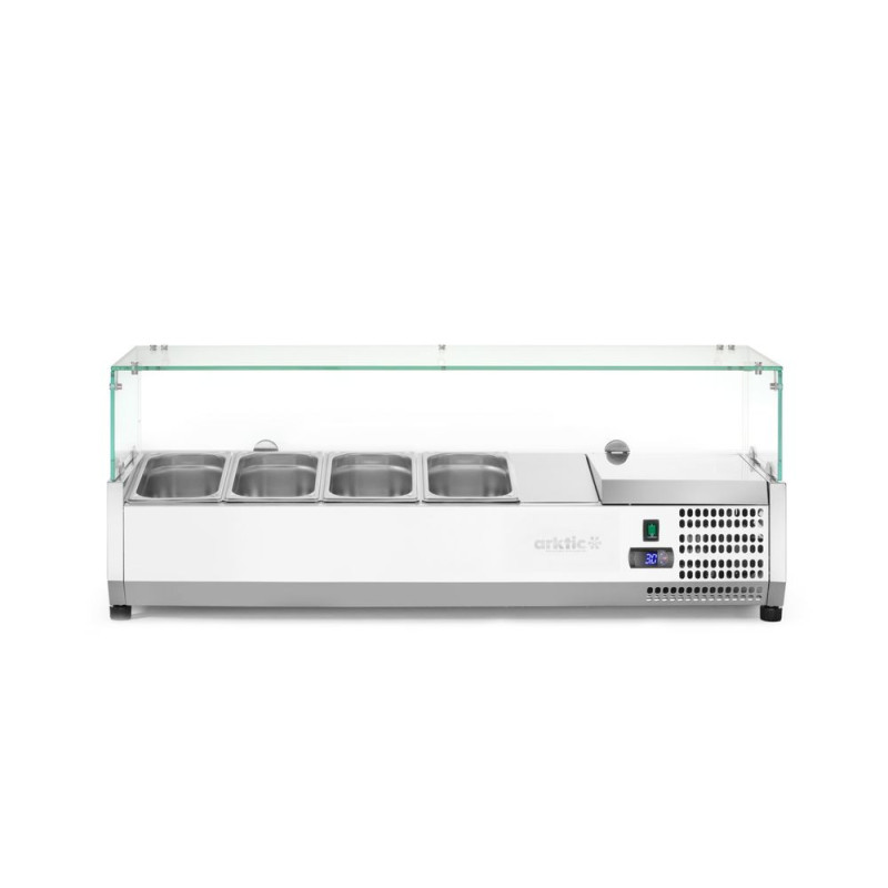 Aufsatz-Kühlvitrine Gastronorm 1/3 1607mm Arktic