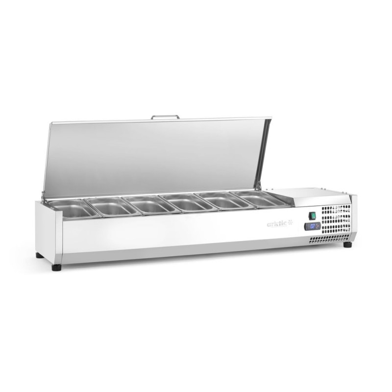 Aufsatz-Kühlvitrine Gastronorm 1/3 1405mm Arktic
