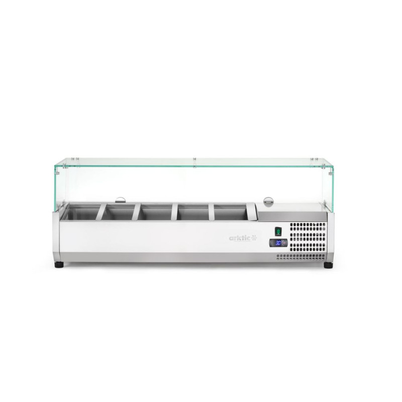 Aufsatz-Kühlvitrine Gastronorm 1/4 1208mm Arktic