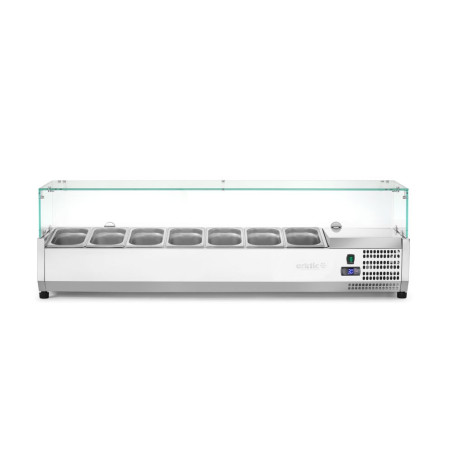 Aufsatz-Kühlvitrine Gastronorm 1/4 1508mm Arktic