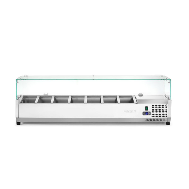 Aufsatz-Kühlvitrine Gastronorm 1/4 1508mm Arktic