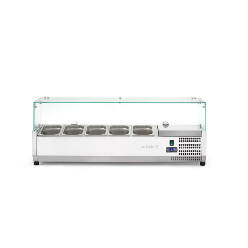 Aufsatz-Kühlvitrine Gastronorm 1/4 1508mm Arktic