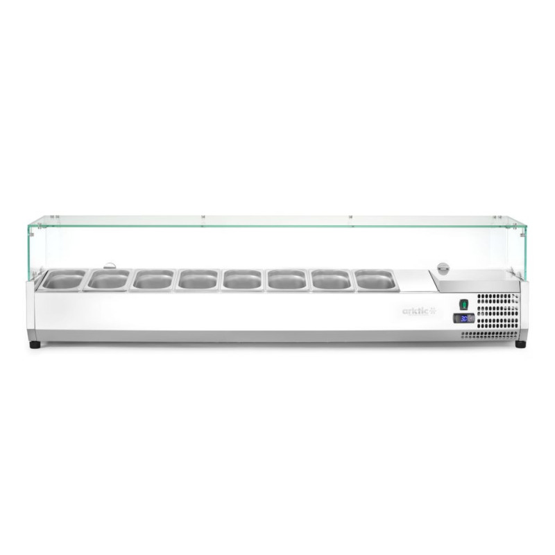 Aufsatz-Kühlvitrine Gastronorm 1/4 1808mm Arktic