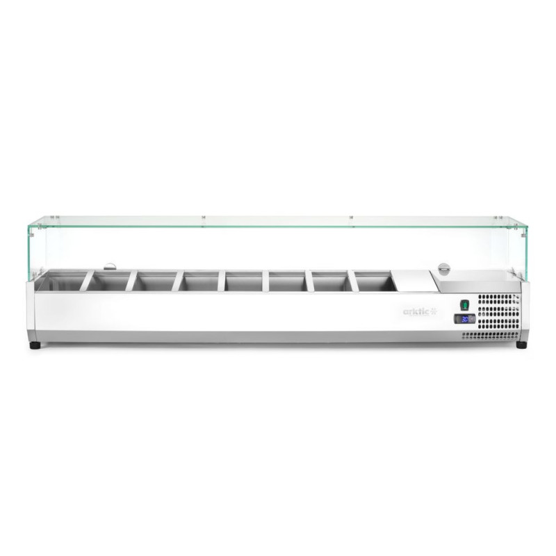 Aufsatz-Kühlvitrine Gastronorm 1/4 1808mm Arktic