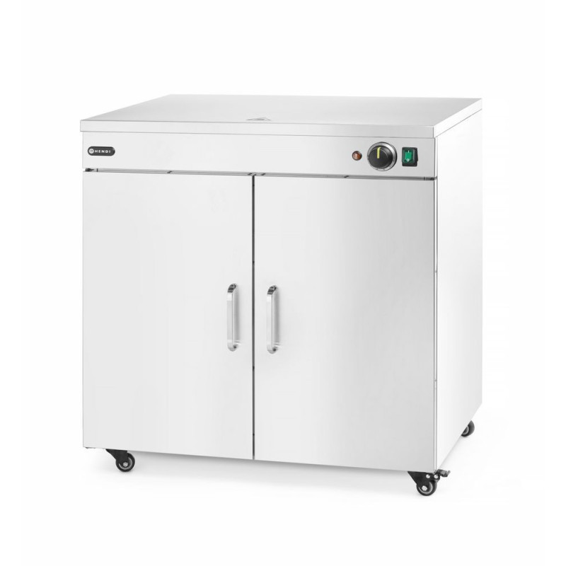 Chauffe-assiettes double inox 592x782x765 mm HENDI | Restohotelstore