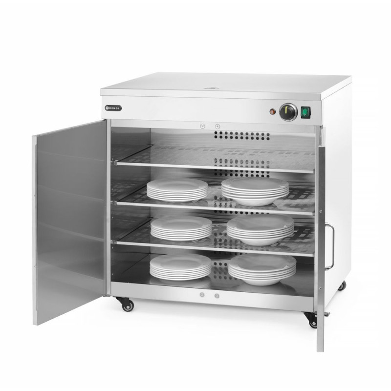 Chauffe-assiettes double inox 592x782x765 mm HENDI | Restohotelstore