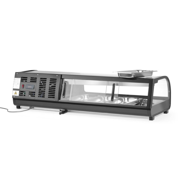 Sushi-Vitrine 1175mm Stainless Steel Display | arktic