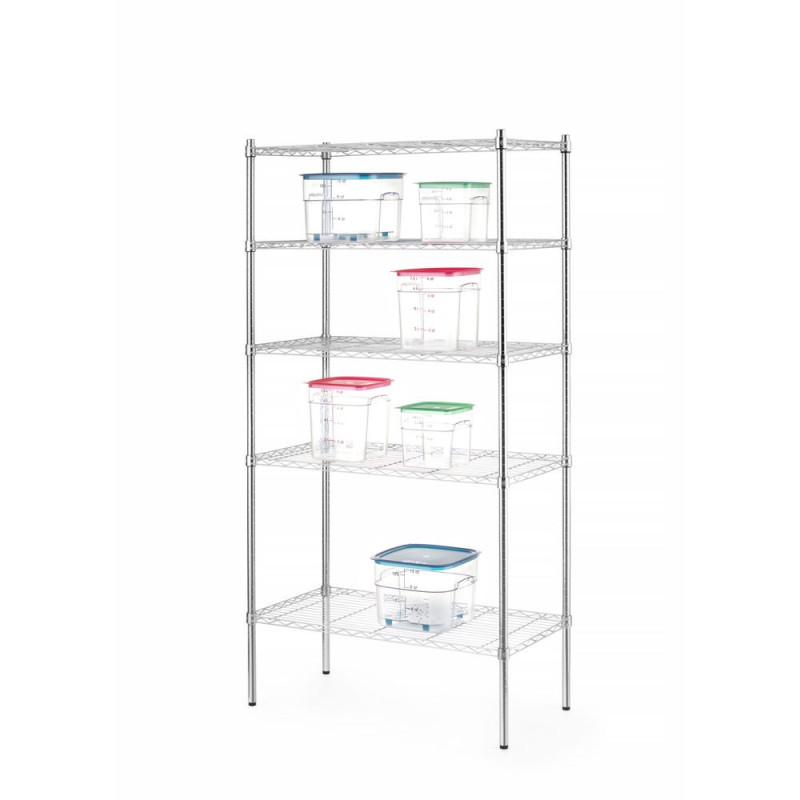 Lagerregal mit 5 Fächern 908x1818mm Durable Steel | hendi