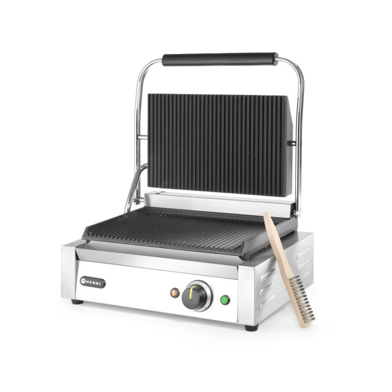 Kontaktgrill Panini 340x235 mm Durable Cast Iron | hendi