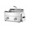 Induktionsfritteuse 2x8 l with Drain Valve HENDI