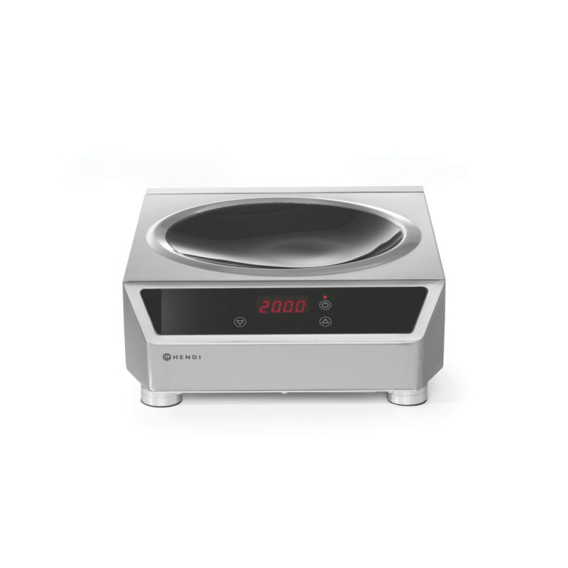 Induktionswok Modell 3500 Stainless Steel 340mm HENDI