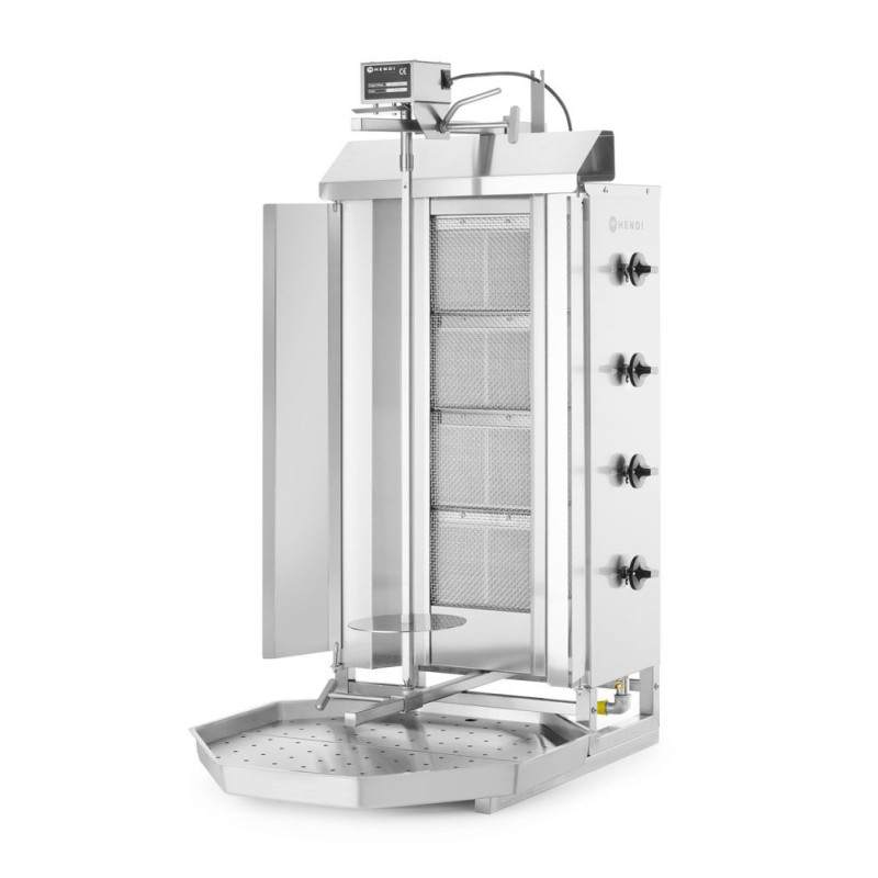 Gas Kebab Grill 900mm for 60kg Meat by hendi