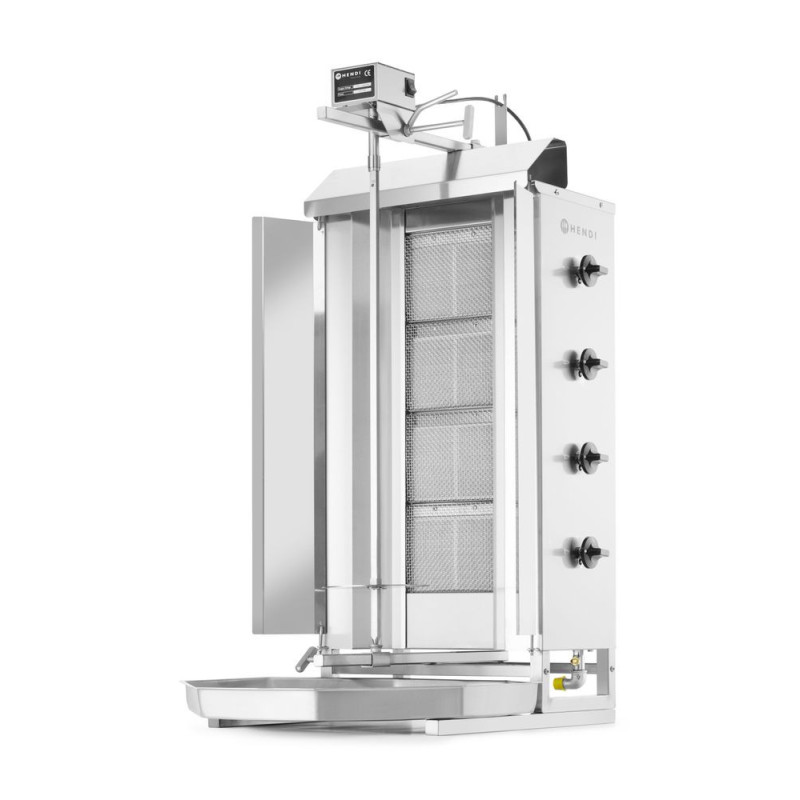 Gas Kebab Grill 900mm for 60kg Meat by hendi