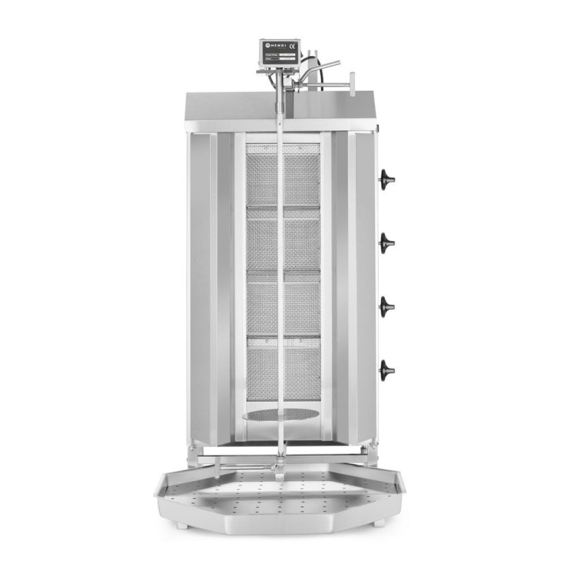 Gas Kebab Grill 900mm for 60kg Meat by hendi
