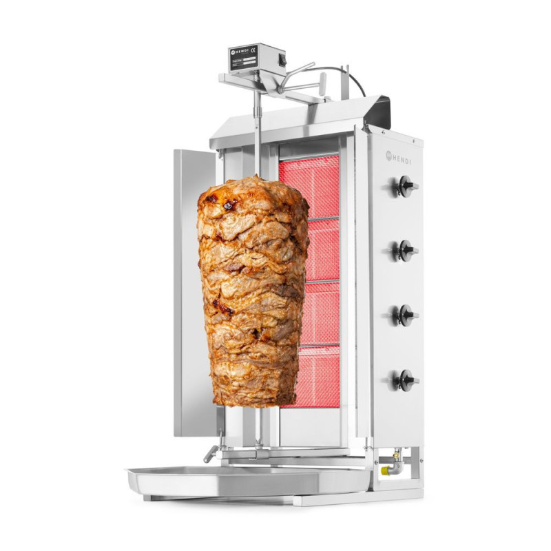 Gas Kebab Grill 900mm for 60kg Meat by hendi