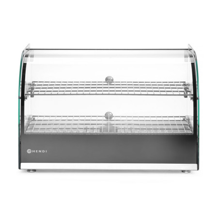 Warmhaltevitrine doppelt 556x440mm Stainless Steel | hendi