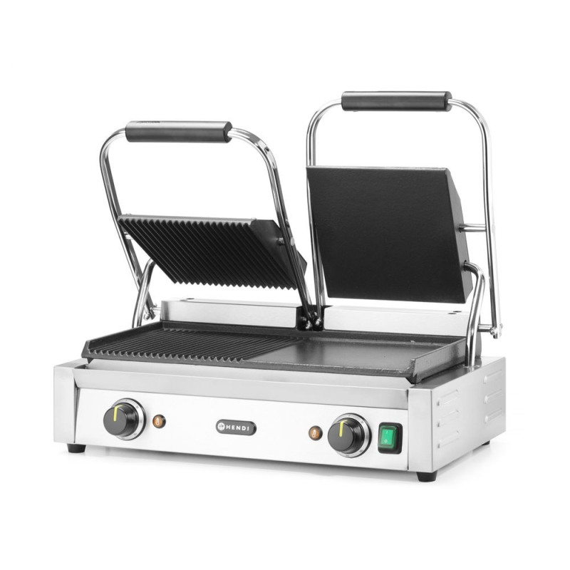 Kontaktgrill - Doppelversion 475x235 mm durable grill HENDI