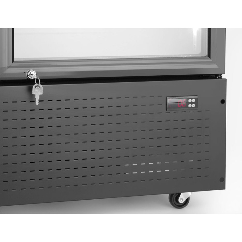 Rückwandkühlschrank mit hinterleuchteter Blende 1114x223mm Arktic