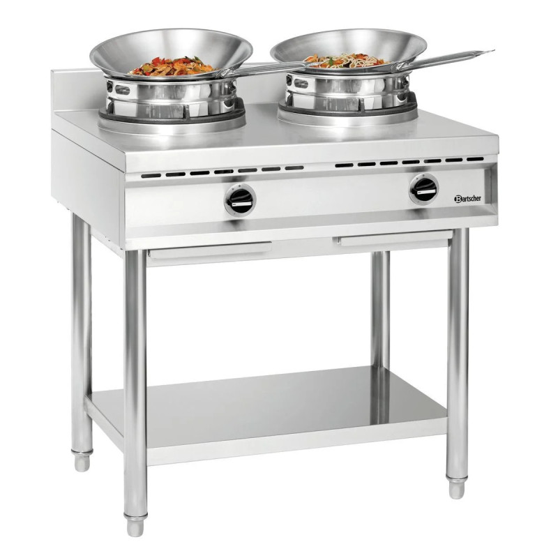 Wok Cooker 2 Burners – High Power Gas Range | bartscher