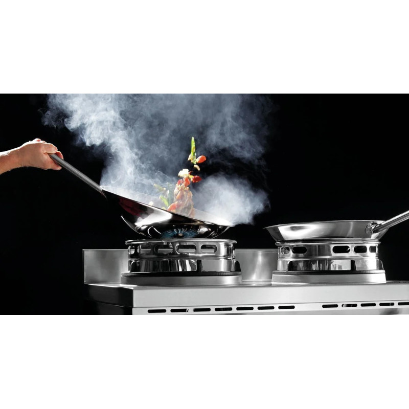 Wok Cooker 2 Burners – High Power Gas Range | bartscher