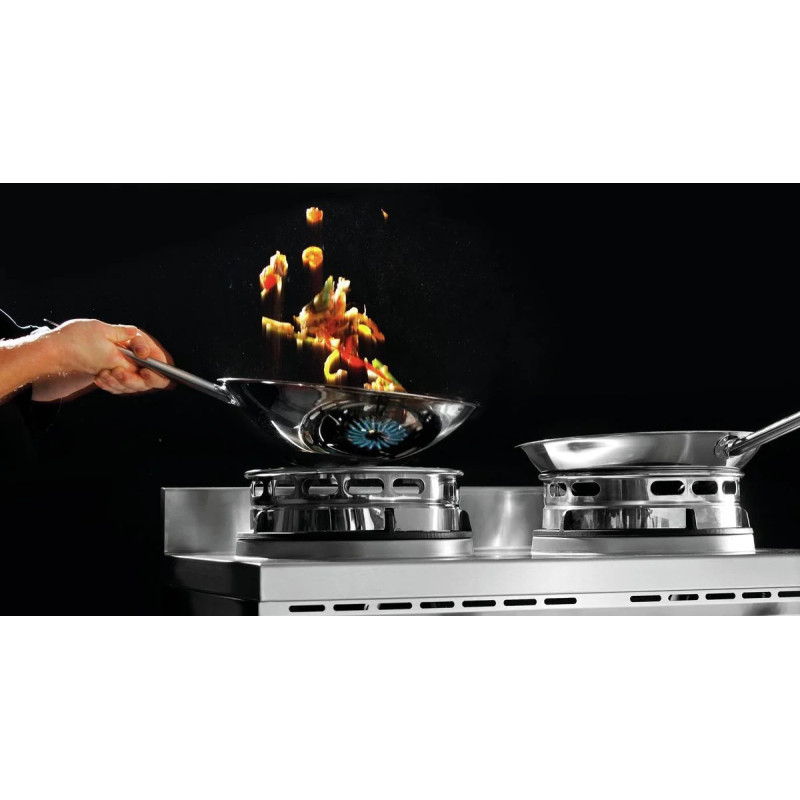 Cuisinière wok 2 brûleurs gaz 23000W – bartschER