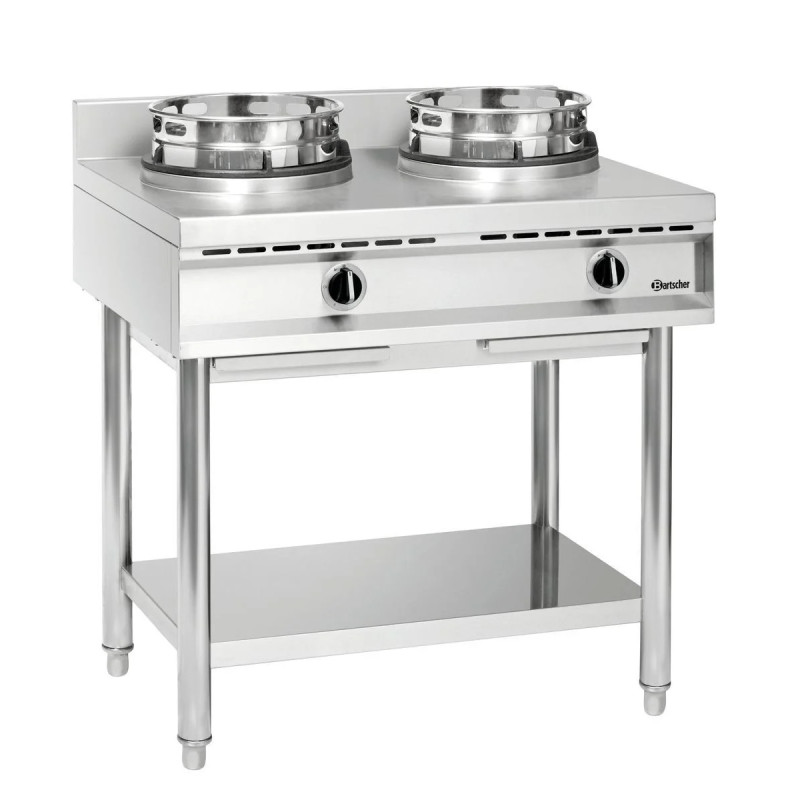 Wok Cooker 2 Burners – High Power Gas Range | bartscher