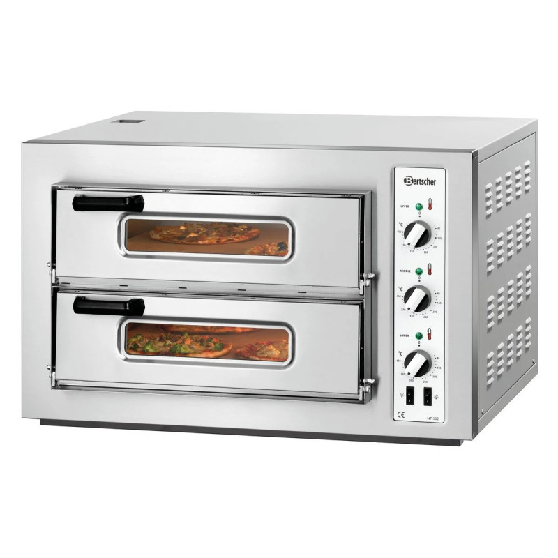 Four à pizza NT 502 6 kW – double chambre | bartscher