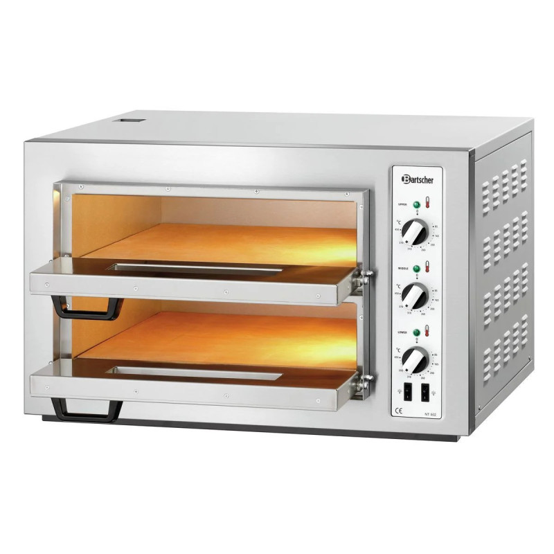 Four à pizza NT 502 6 kW – double chambre | bartscher