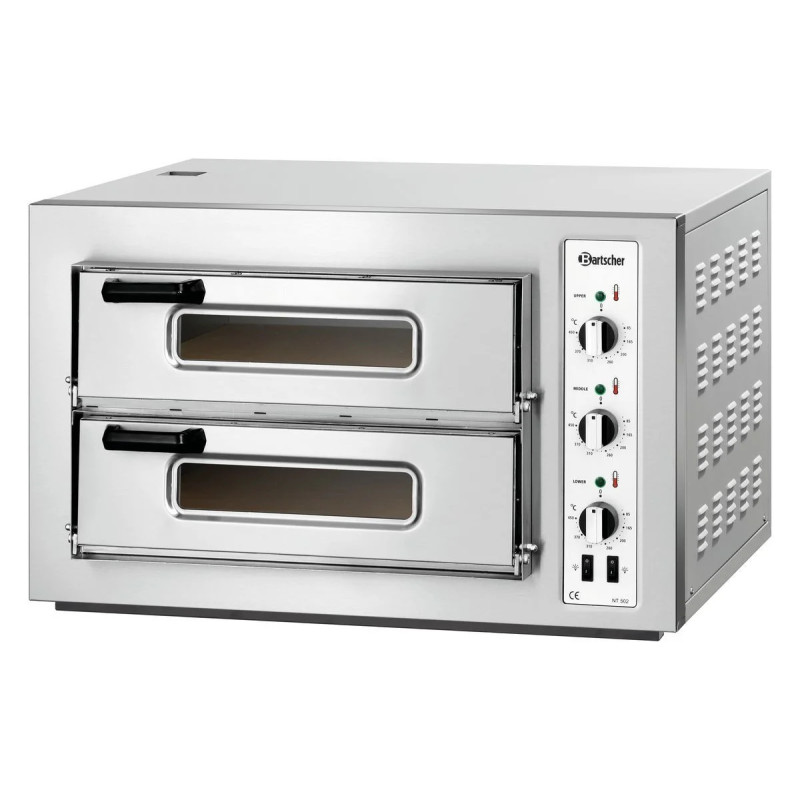 Four à pizza NT 502 6 kW – double chambre | bartscher