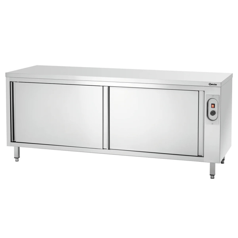 Hot Cupboard 700 W2000 – Sliding Door, Stainless Steel | bartschER