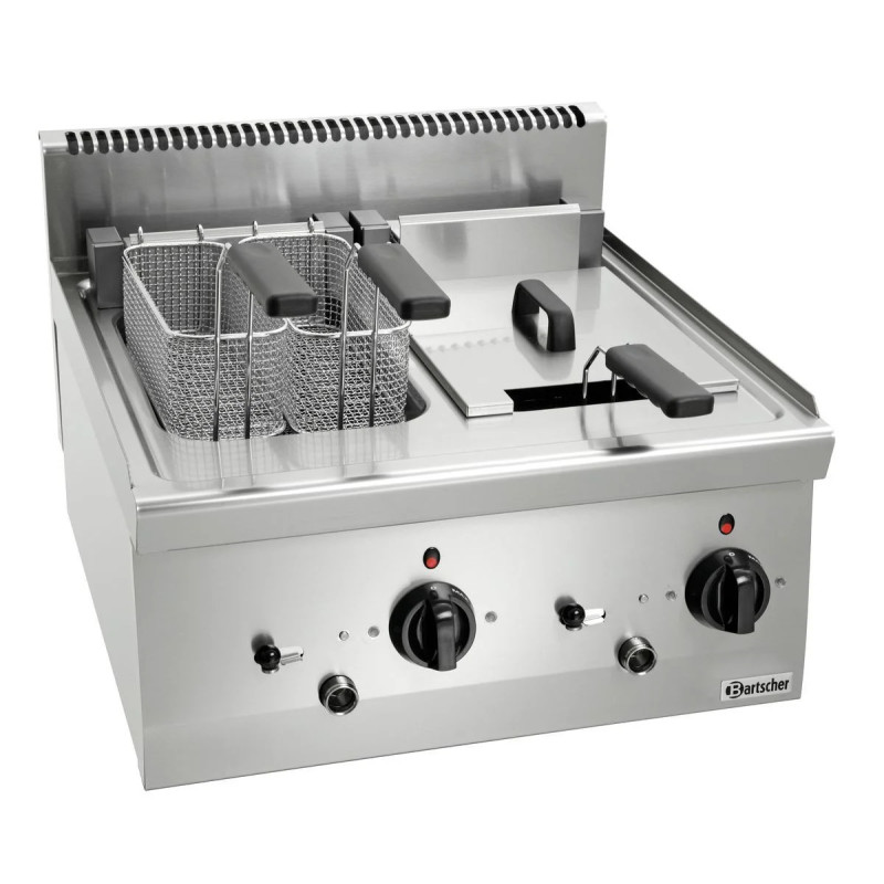 Fritteuse 600 mit 2x8L Becken – hohe Leistung | bartschER