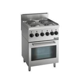 Cuisinière électrique 600 4 plaques – Puissante | bartscher