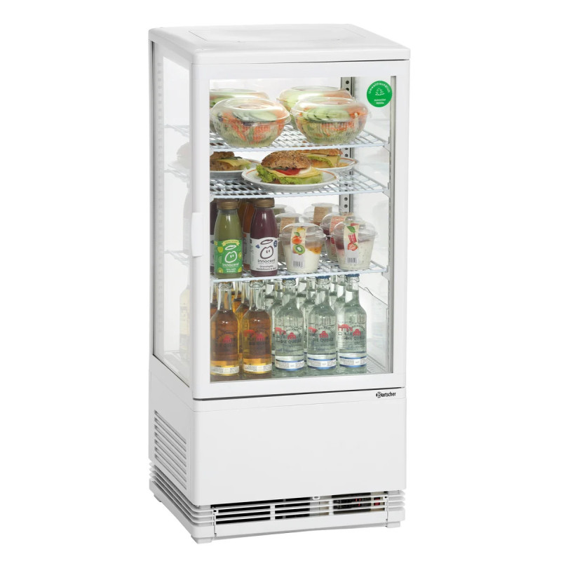 Mini-Kühlvitrine 78L mit Flügeltür – bartscher