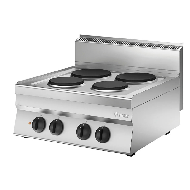 Cuisinière électrique 4 foyers 700x650 mm | bartschser