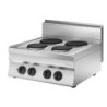 Cuisinière électrique 4 foyers 700x650 mm | bartschser