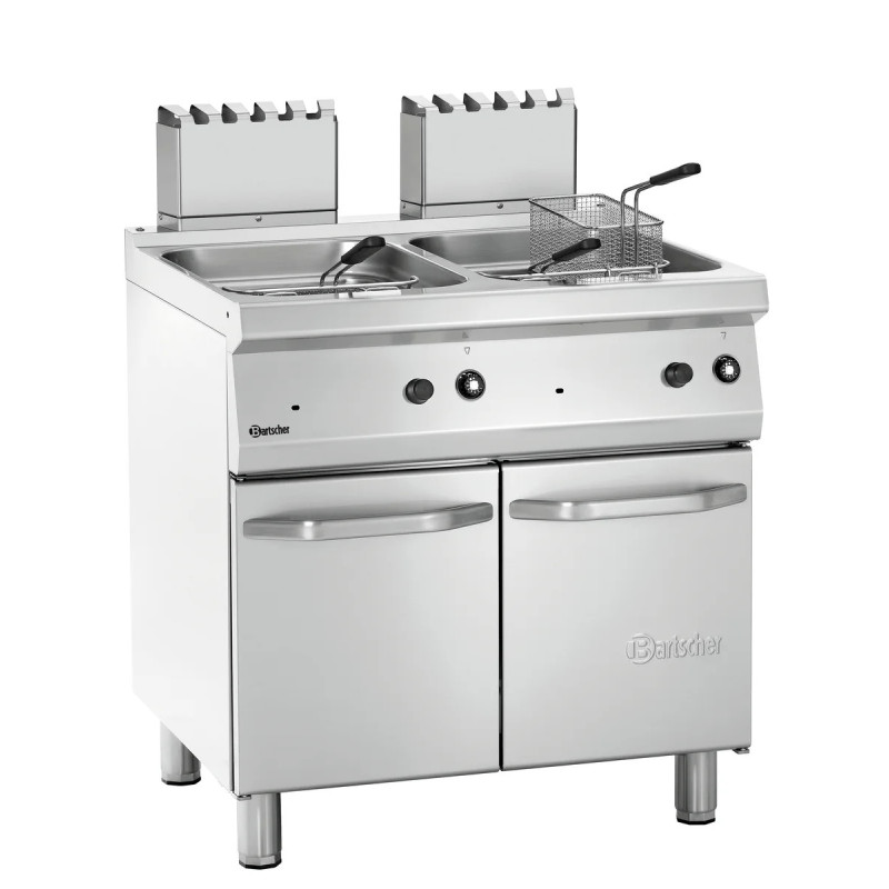 Friteuse gaz 2x15L 700 W800 – haute performance | bartsch er