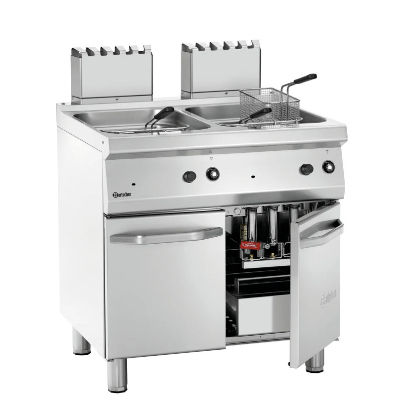 Friteuse gaz 2x15L 700 W800 – haute performance | bartsch er